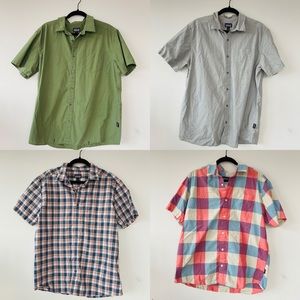 Patagonia Fezzman Short Sleeve Shirts Size Large - set of 4